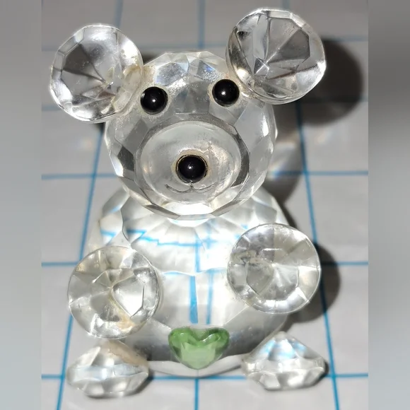 Clear Stone Faceted Bear - Picture 2 of 10